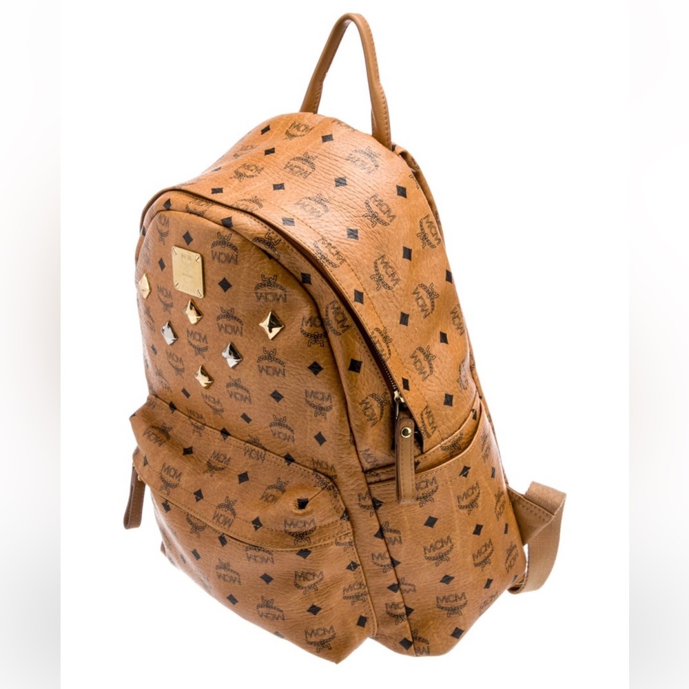 Mcm Brown Logo Backpack - image 2